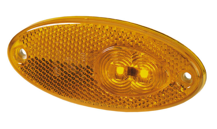 Kaufe 4x Seitenmarkierungsleuchte Oval 20 LED Bernstein Blinker Lampe Orange Anhänger LKW LKW Zum Preis Ab 4.02